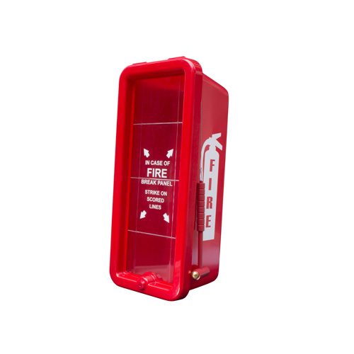 5cabr Nfs Red 5 Lb Plastic Cabinet With Lock And Glass Hammer